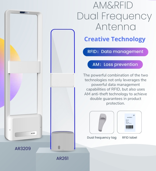 靴や衣料品店におすすめのAM+RFIDデュアル周波数チャネルドア！